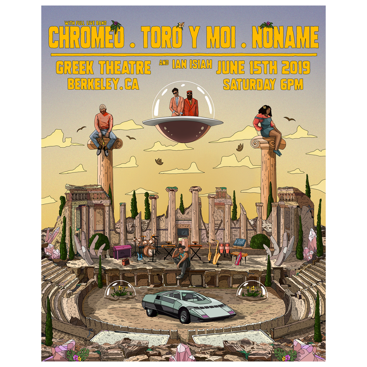 Berkeley Greek Theatre 2019 Poster - Chromeo