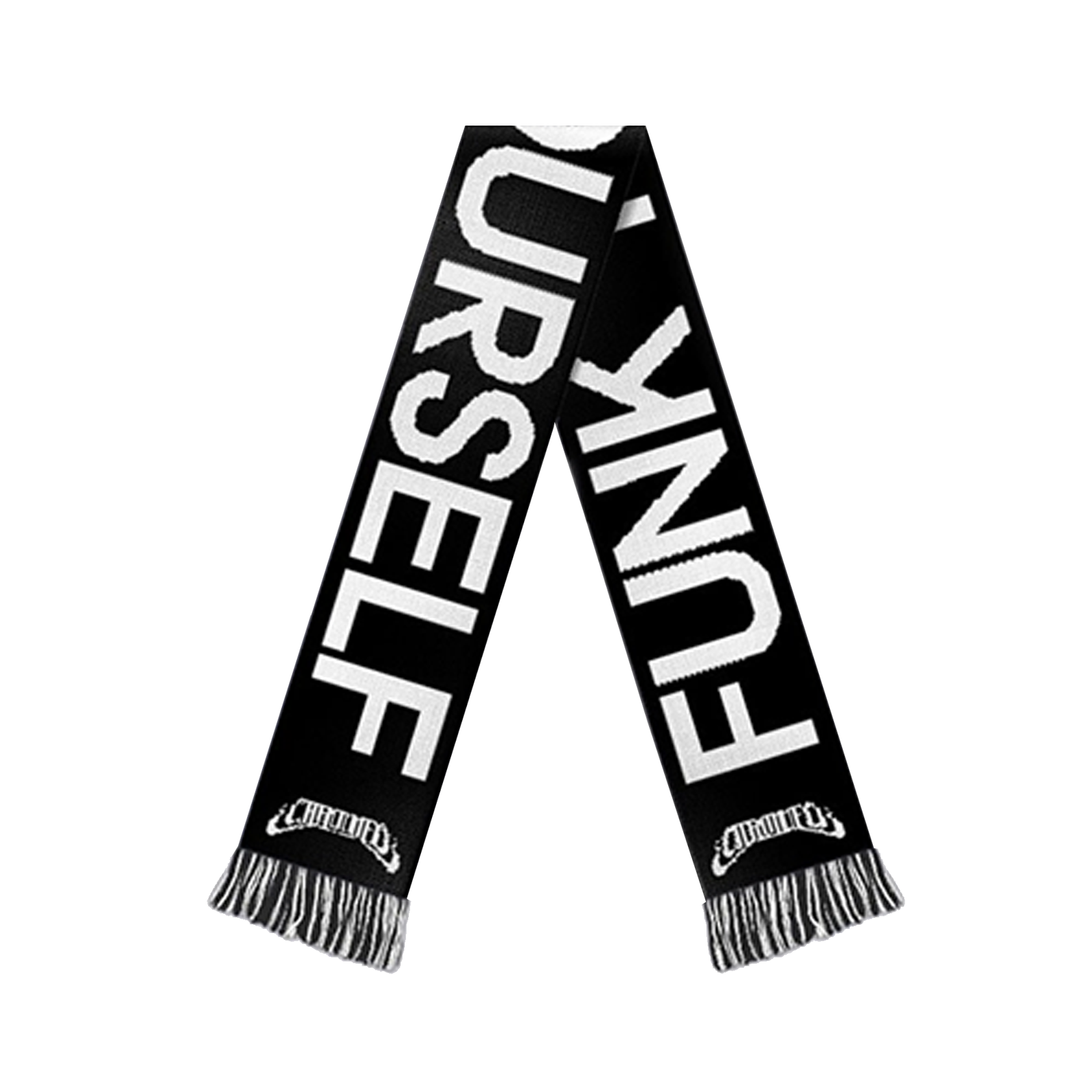 FUNK YOURSELF FOOTBALL SCARF (BLACK & WHITE)