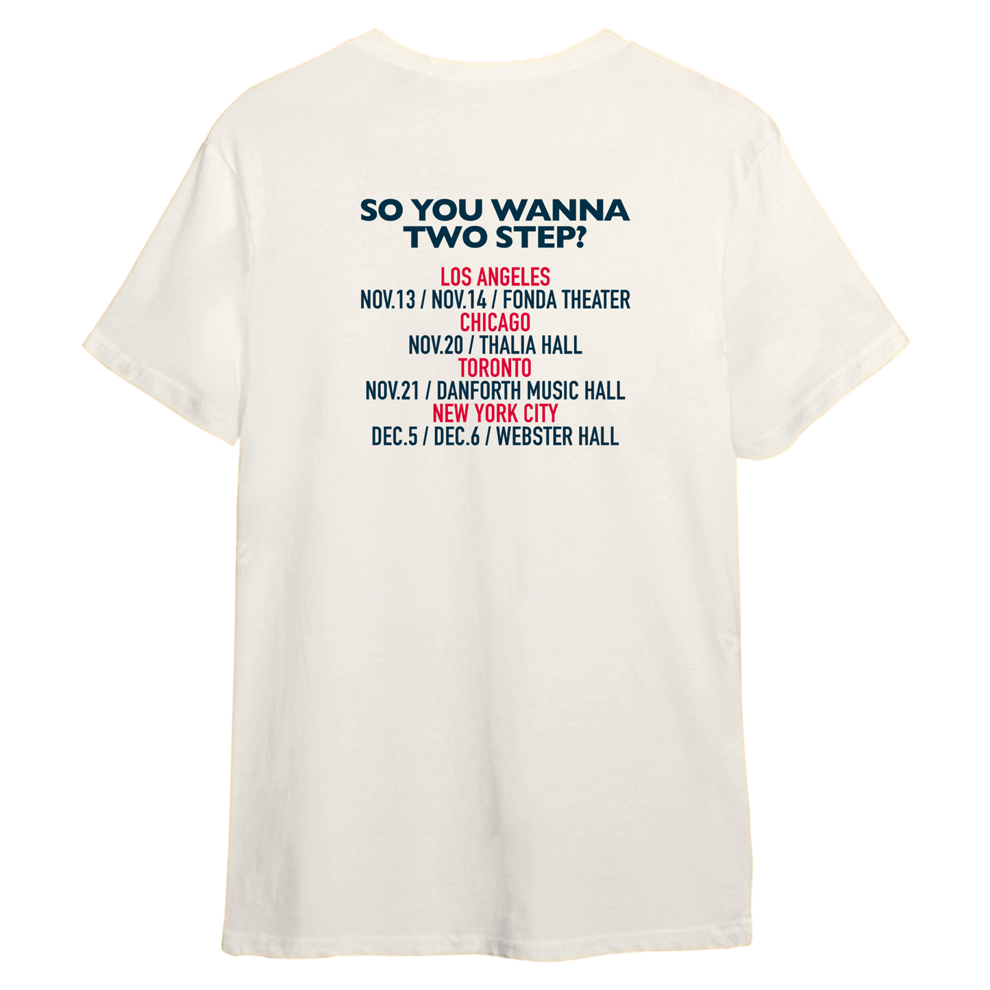 FANCY FOOTWORK TOUR TEE (WHITE)