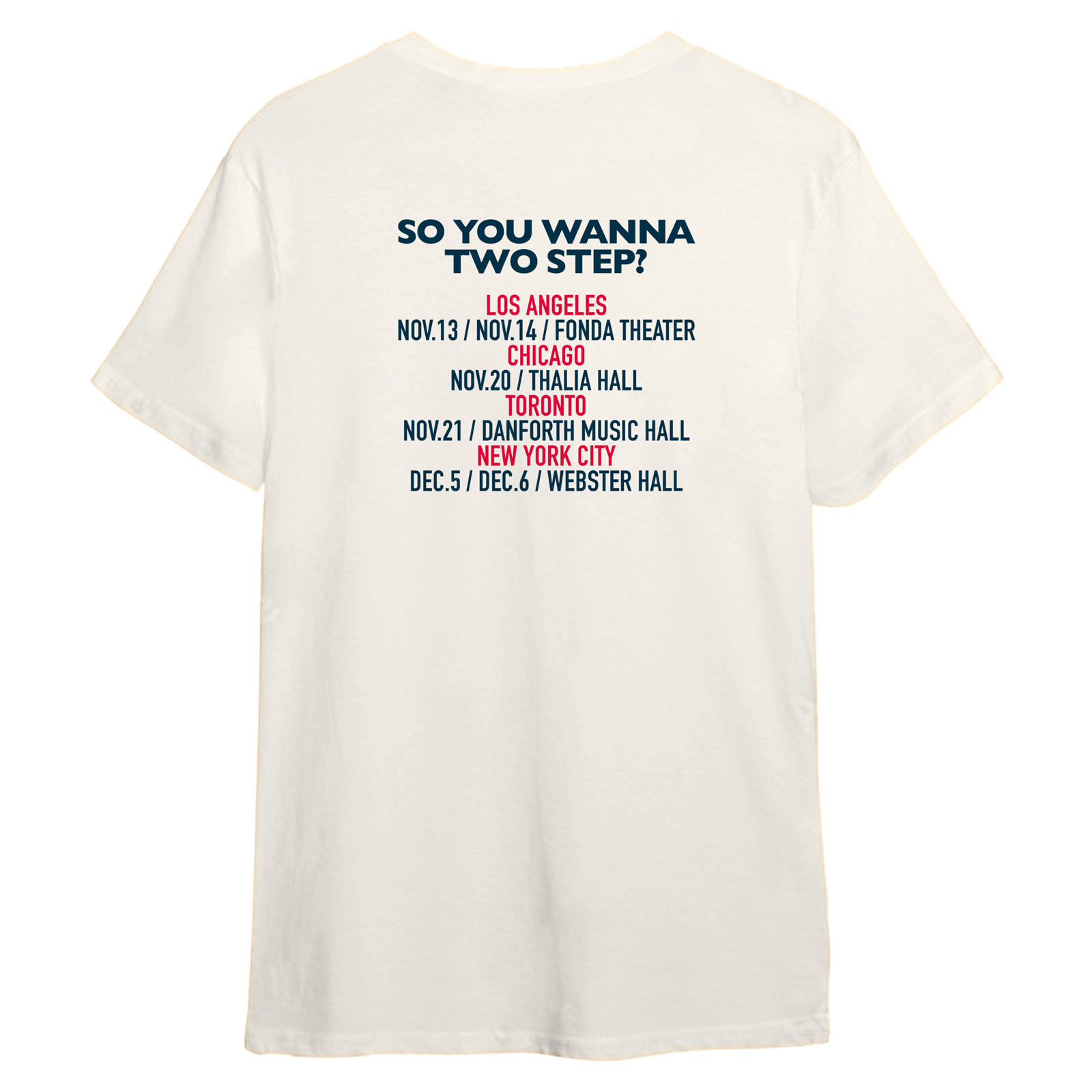 FANCY FOOTWORK TOUR TEE (WHITE)