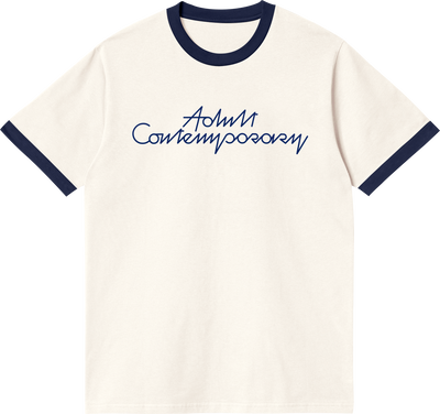 ADULT CONTEMPORARY RINGER TEE (NAVY/WHITE)