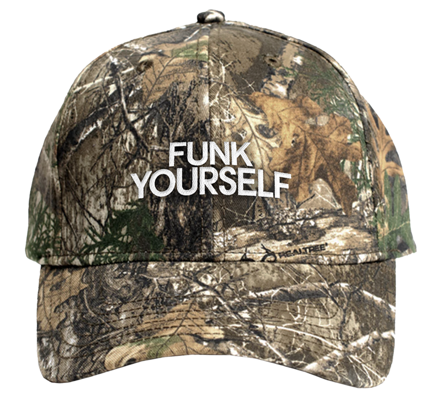 FUNK YOURSELF DAD HAT (LEAF CAMO)