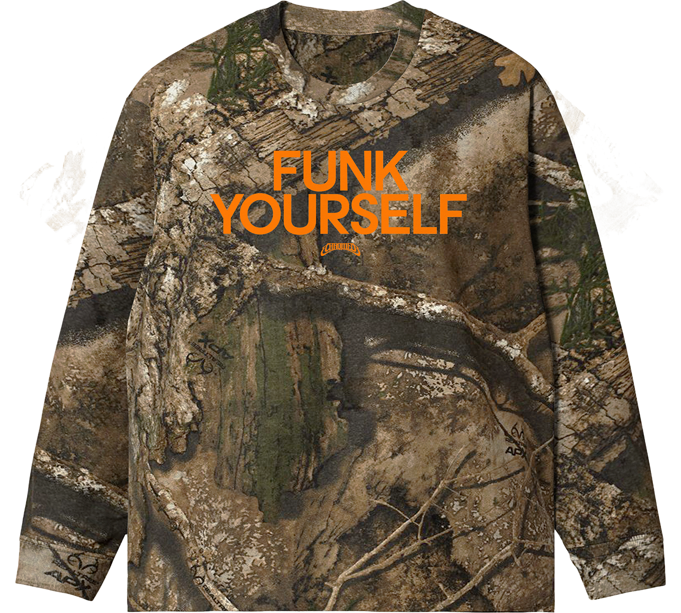 FUNK YOURSELF LONG SLEEVE (LEAF CAMO/ORANGE)