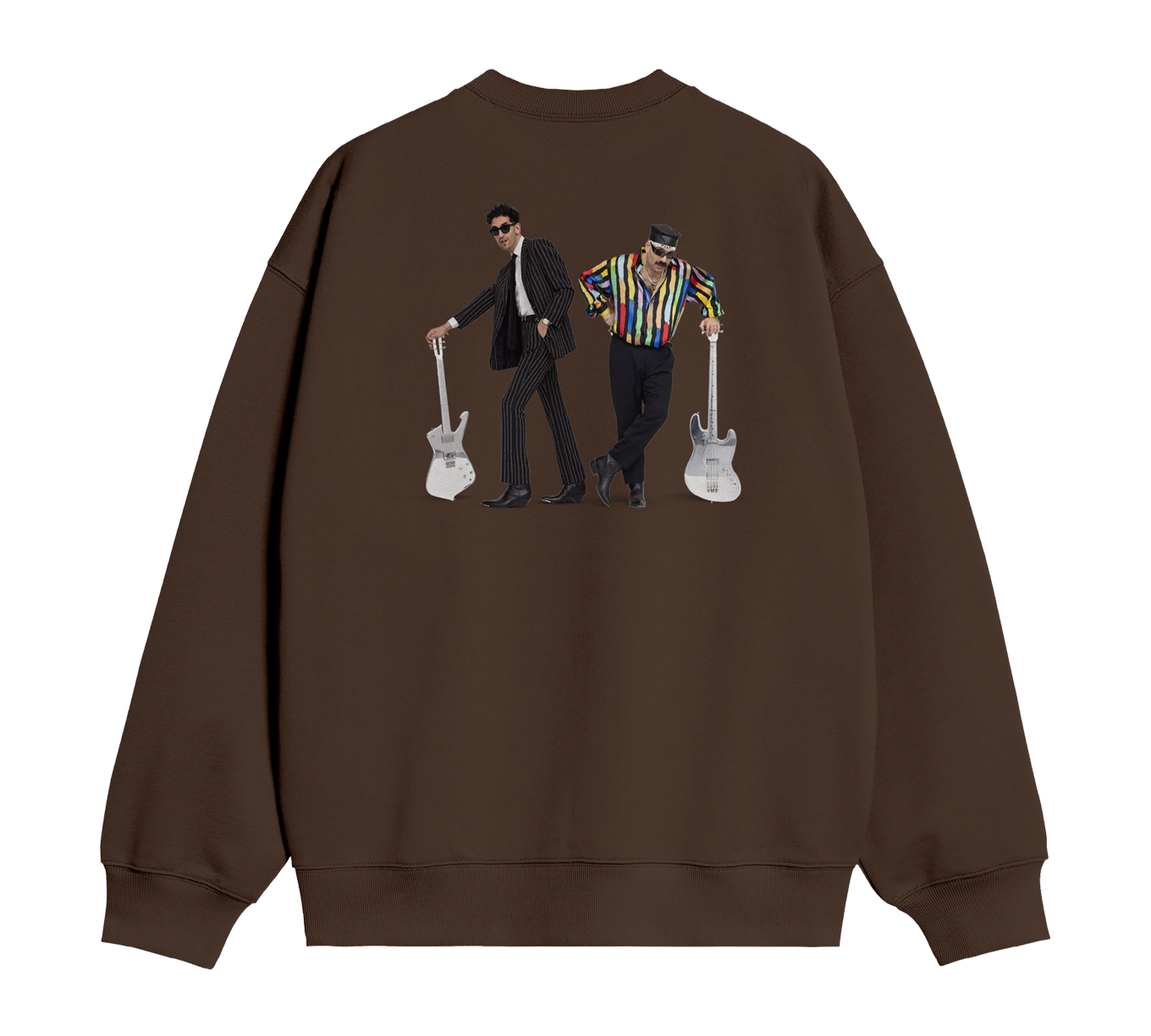 FUNK YOURSELF CREWNECK SWEATSHIRT (MOCHA/ORANGE)