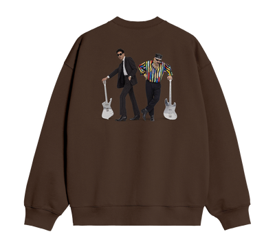 FUNK YOURSELF CREWNECK SWEATSHIRT (MOCHA/ORANGE)