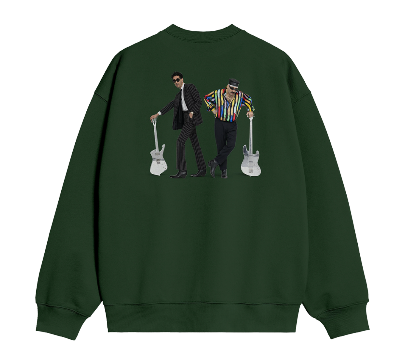 FUNK YOURSELF CREWNECK SWEATSHIRT (FOREST GREEN)
