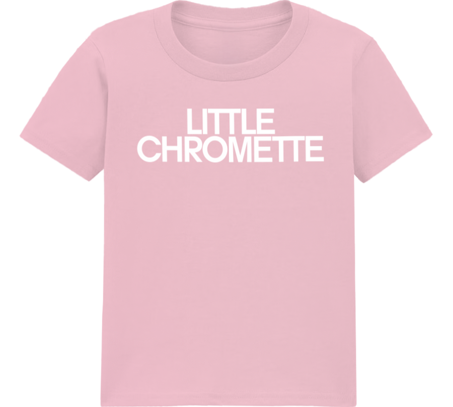 LITTLE CHROMETTE TODDLER TEE (BABY PINK)